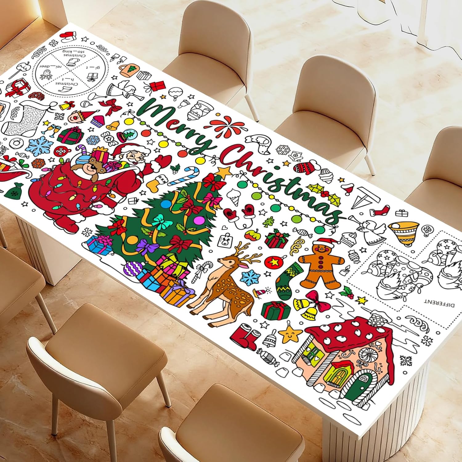 Póster para colorear gigante d - Kids Outdoor Xmas Gifts reseña y precio