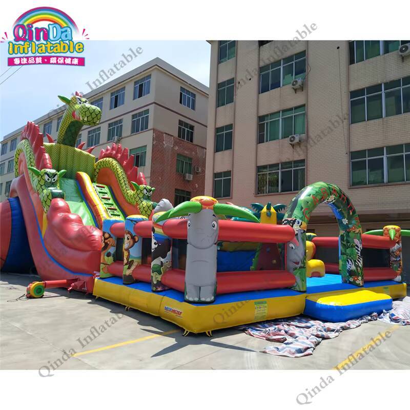 Castillo inflable grande de 17 - Kids Outdoor Jump House reseña y precio