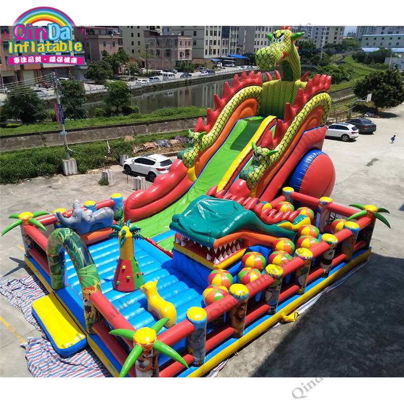 Castillo inflable grande de 17 - Kids Outdoor Jump House reseña y precio