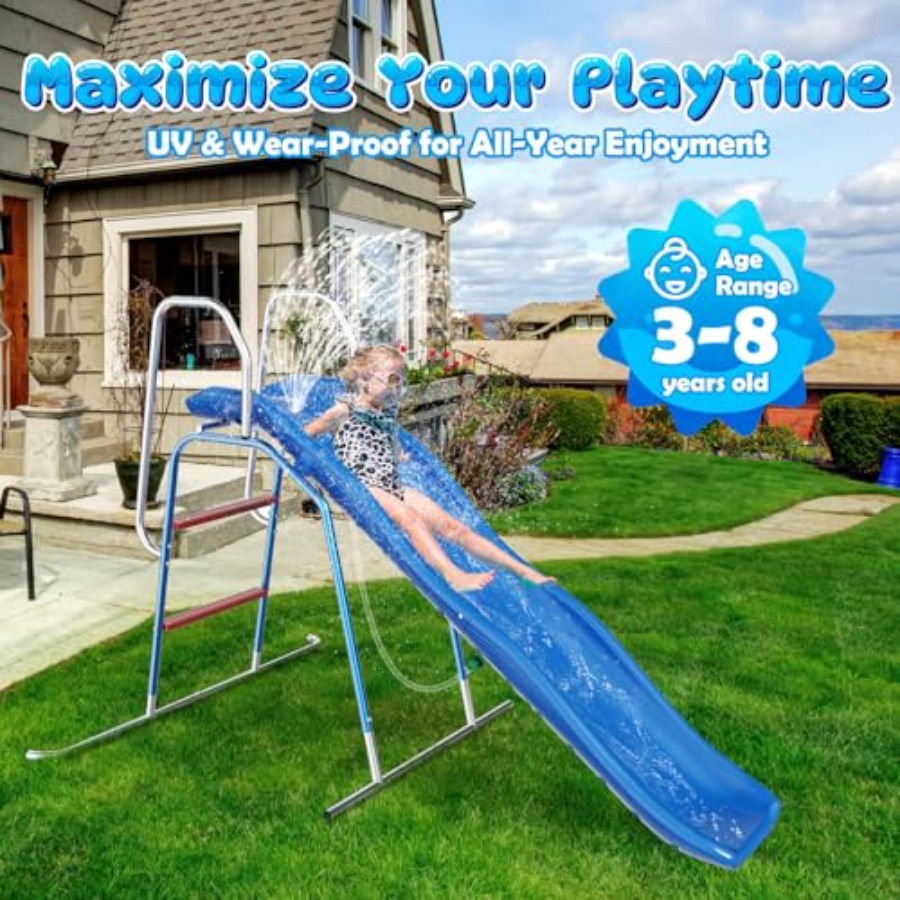 Tobogán acuático para niños: m - Kids Outdoor Zone reseña y precio