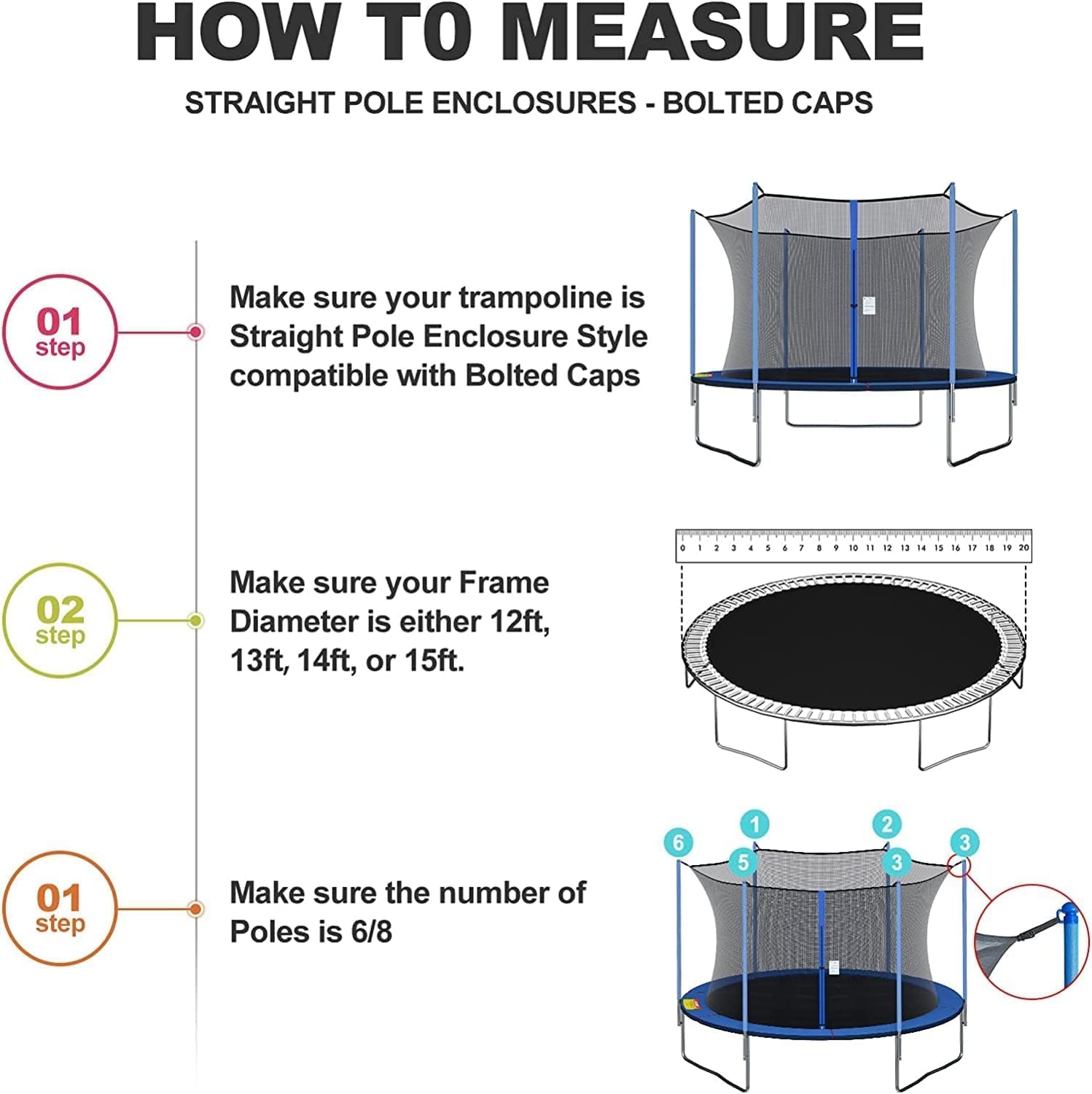 Red segura para trampolín, 6 p - Kids Outdoor Trampoline reseña y precio